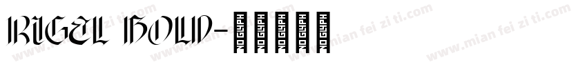 rigel bold字体转换